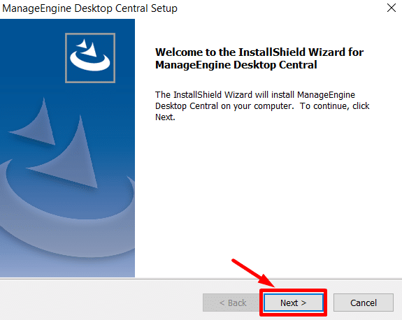 ManageEngine Desktop Central Kurulum Next