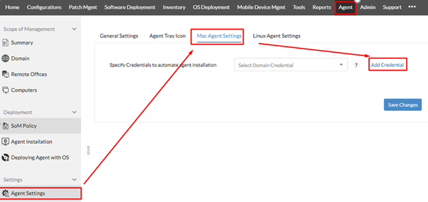 Mac Agent Settings
