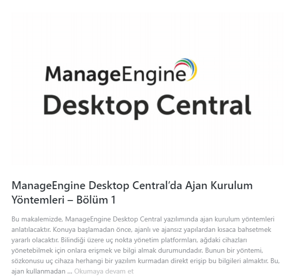 ManageEngine Desktop Central