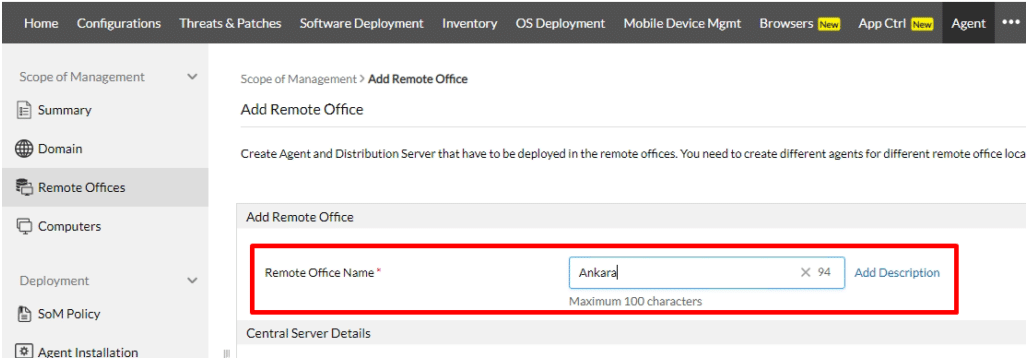 emote Office Name