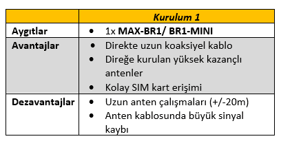 Denizcilik Peplink Senaryo D çalışmaları Tablo